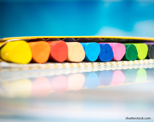 Spectrum of chalk colors