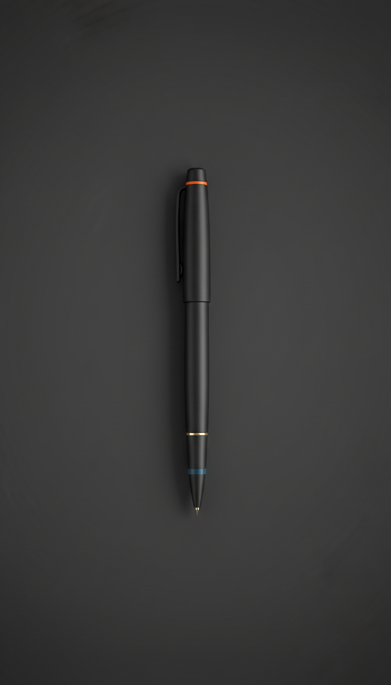 Precision pen matte charcoal finish