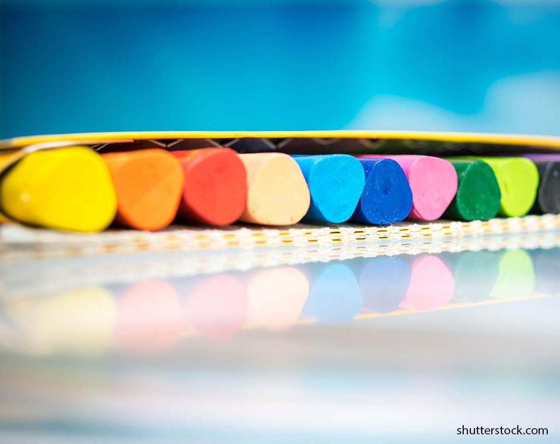 Spectrum of chalk colors