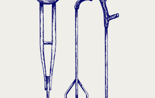 old crutches